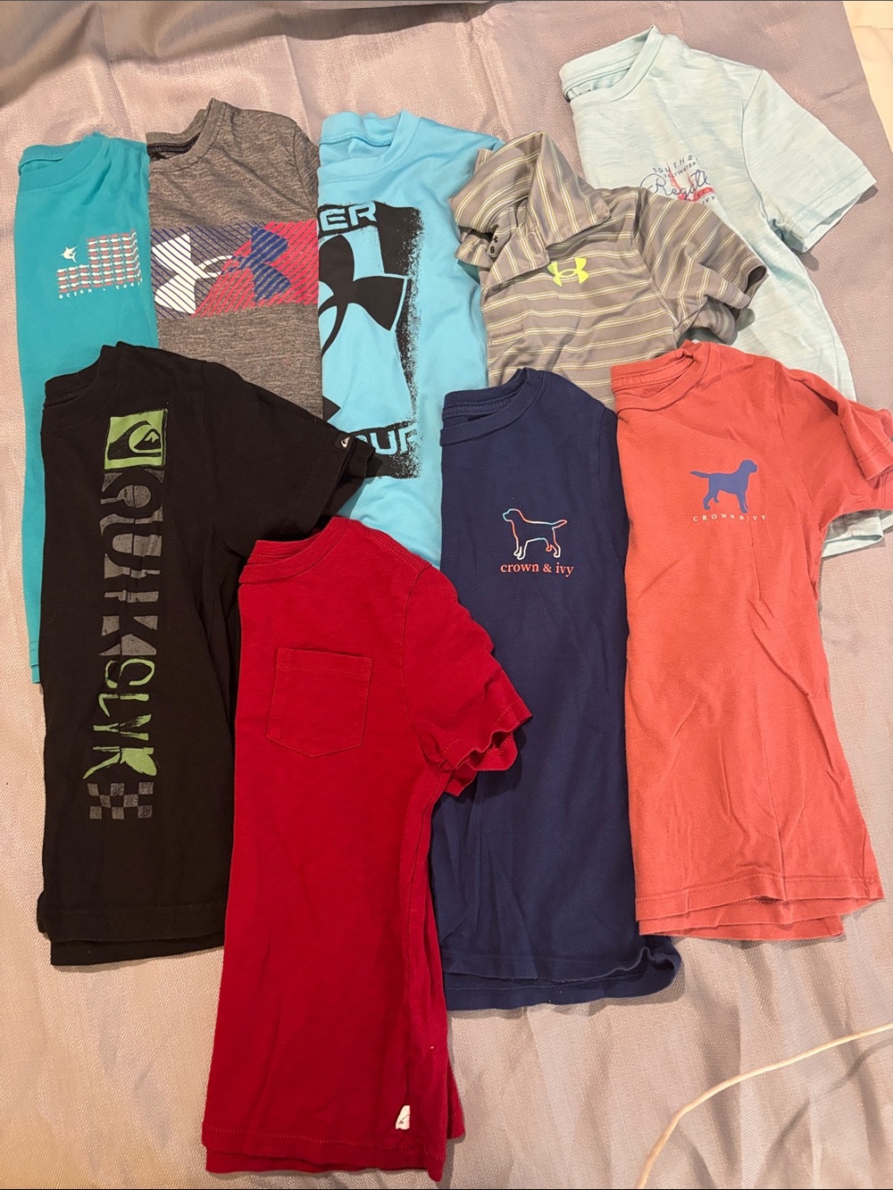 9 name brand shirts boys size 6